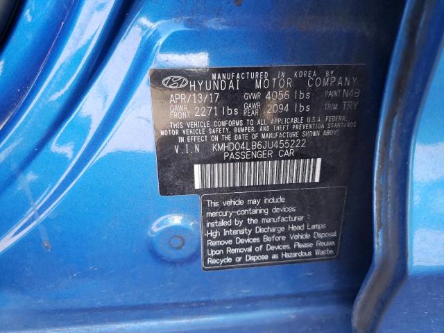 Photo 9 VIN: KMHD04LB6JU455222 - HYUNDAI ELANTRA SP 