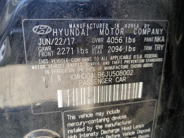 Photo 11 VIN: KMHD04LB6JU508002 - HYUNDAI ELANTRA SP 