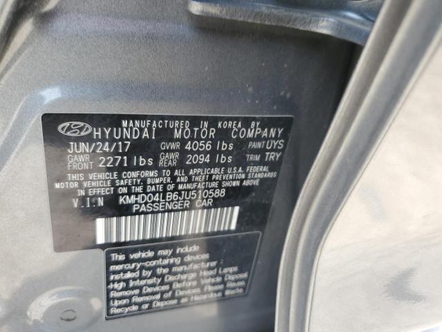 Photo 11 VIN: KMHD04LB6JU510588 - HYUNDAI ELANTRA SP 