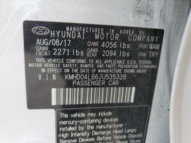 Photo 11 VIN: KMHD04LB6JU535328 - HYUNDAI ELANTRA 