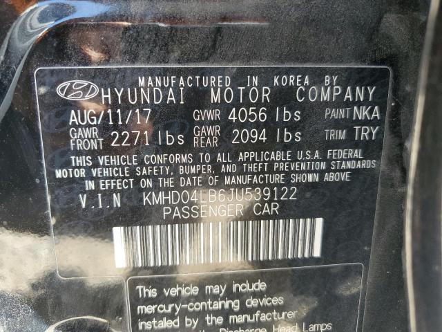 Photo 12 VIN: KMHD04LB6JU539122 - HYUNDAI ELANTRA 