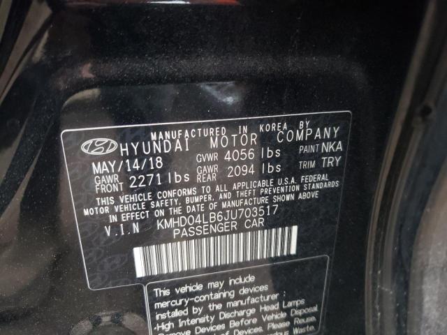 Photo 11 VIN: KMHD04LB6JU703517 - HYUNDAI ELANTRA SP 