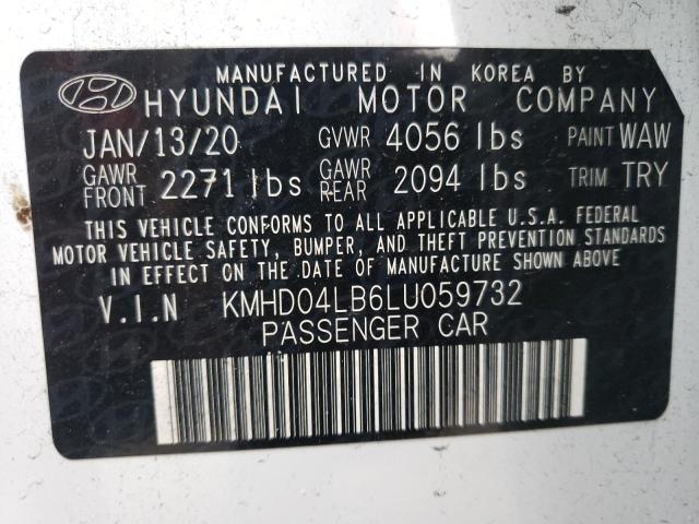 Photo 9 VIN: KMHD04LB6LU059732 - HYUNDAI ELANTRA SP 