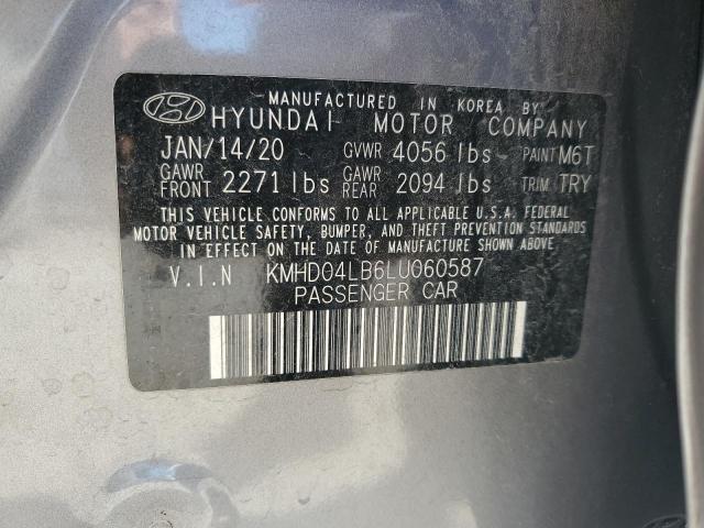 Photo 11 VIN: KMHD04LB6LU060587 - HYUNDAI ELANTRA SP 