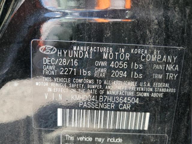 Photo 9 VIN: KMHD04LB7HU364504 - HYUNDAI ELANTRA SP 