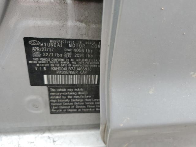 Photo 11 VIN: KMHD04LB7JU466813 - HYUNDAI ELANTRA SP 