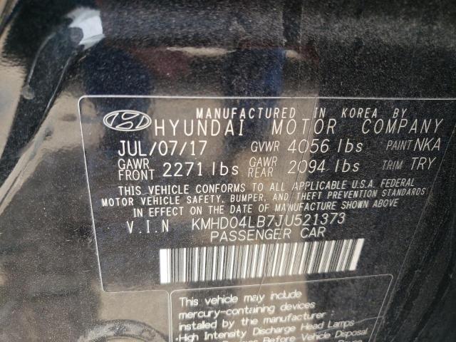 Photo 9 VIN: KMHD04LB7JU521373 - HYUNDAI ELANTRA SP 