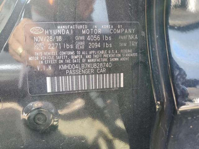 Photo 12 VIN: KMHD04LB7KU828740 - HYUNDAI ELANTRA SP 