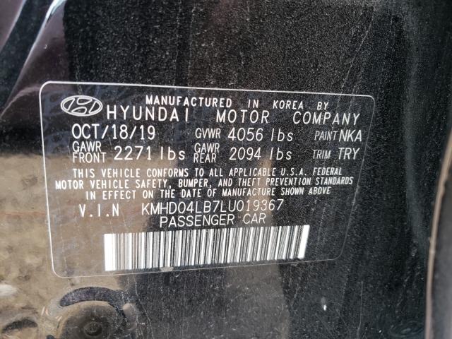 Photo 9 VIN: KMHD04LB7LU019367 - HYUNDAI ELANTRA SP 