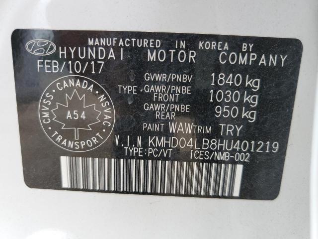 Photo 11 VIN: KMHD04LB8HU401219 - HYUNDAI ELANTRA SP 