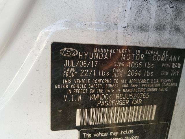 Photo 11 VIN: KMHD04LB8JU520765 - HYUNDAI ELANTRA 