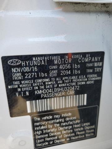 Photo 12 VIN: KMHD04LB9HU320472 - HYUNDAI ELANTRA 