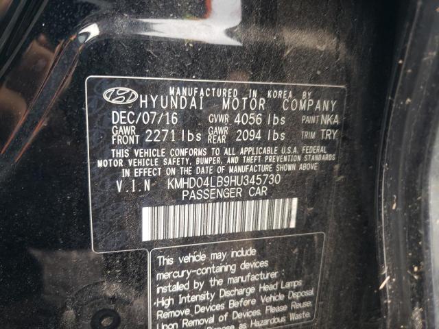 Photo 9 VIN: KMHD04LB9HU345730 - HYUNDAI ELANTRA SP 