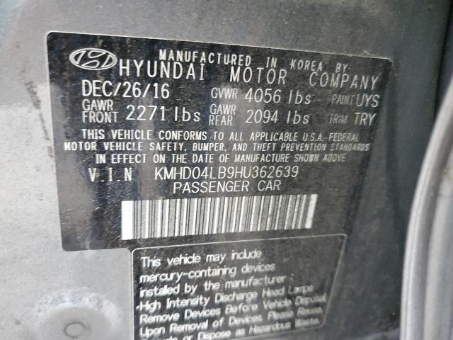 Photo 11 VIN: KMHD04LB9HU362639 - HYUNDAI ELANTRA SP 