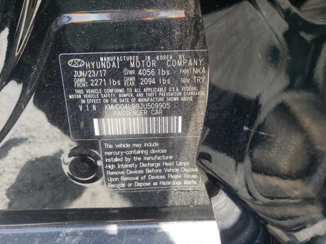 Photo 9 VIN: KMHD04LB9JU509905 - HYUNDAI ELANTRA SP 