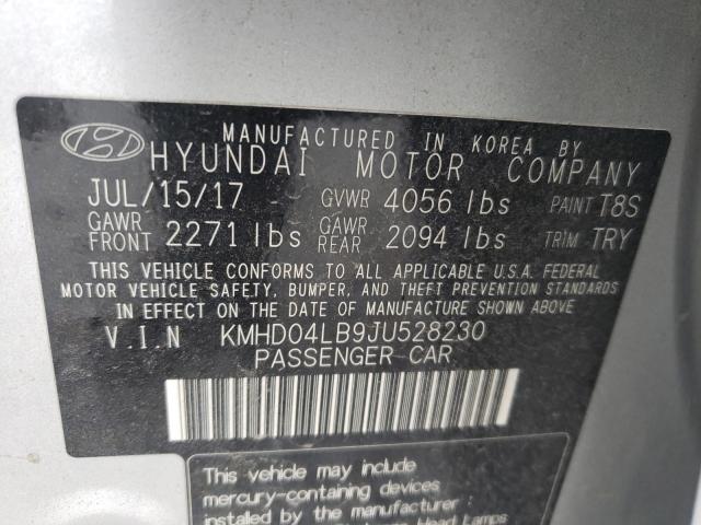 Photo 9 VIN: KMHD04LB9JU528230 - HYUNDAI ELANTRA SP 