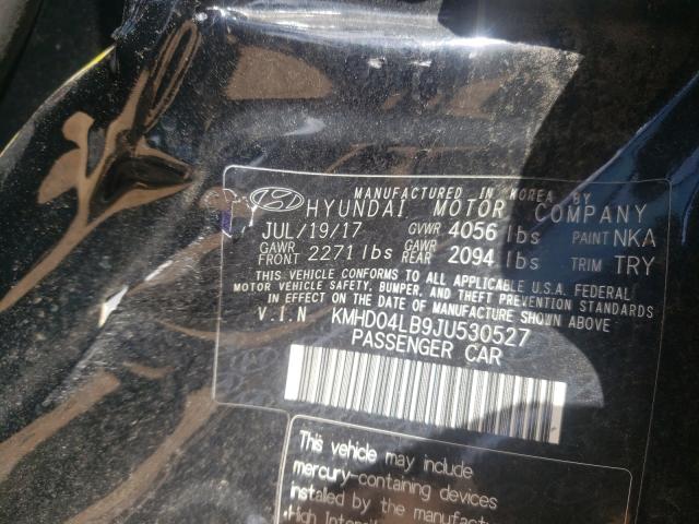 Photo 9 VIN: KMHD04LB9JU530527 - HYUNDAI ELANTRA SP 