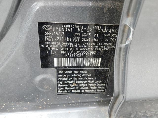 Photo 11 VIN: KMHD04LBXJU557980 - HYUNDAI ELANTRA SP 