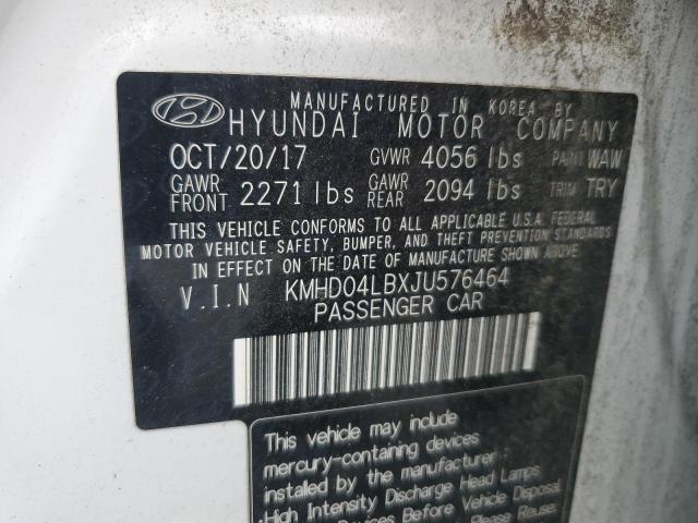 Photo 11 VIN: KMHD04LBXJU576464 - HYUNDAI ELANTRA 