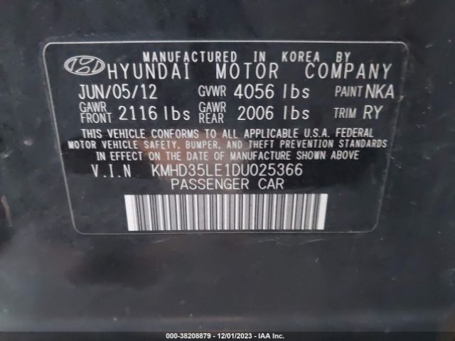 Photo 8 VIN: KMHD35LE1DU025366 - HYUNDAI ELANTRA GT 