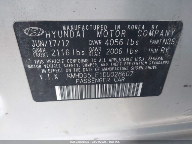 Photo 8 VIN: KMHD35LE1DU028607 - HYUNDAI ELANTRA GT 