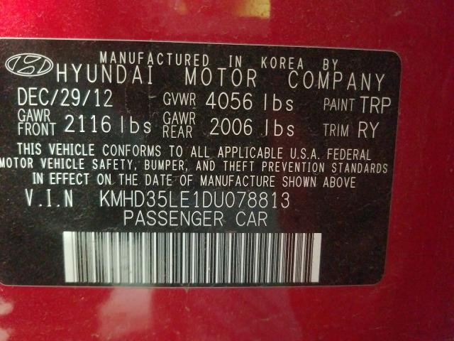 Photo 9 VIN: KMHD35LE1DU078813 - HYUNDAI ELANTRA GT 