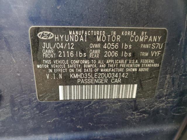 Photo 11 VIN: KMHD35LE2DU034142 - HYUNDAI ELANTRA 