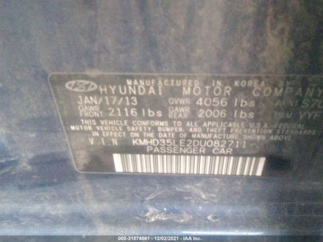 Photo 8 VIN: KMHD35LE2DU082711 - HYUNDAI ELANTRA GT 