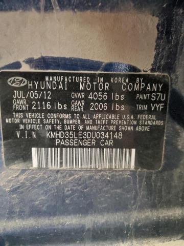 Photo 11 VIN: KMHD35LE3DU034148 - HYUNDAI ELANTRA 