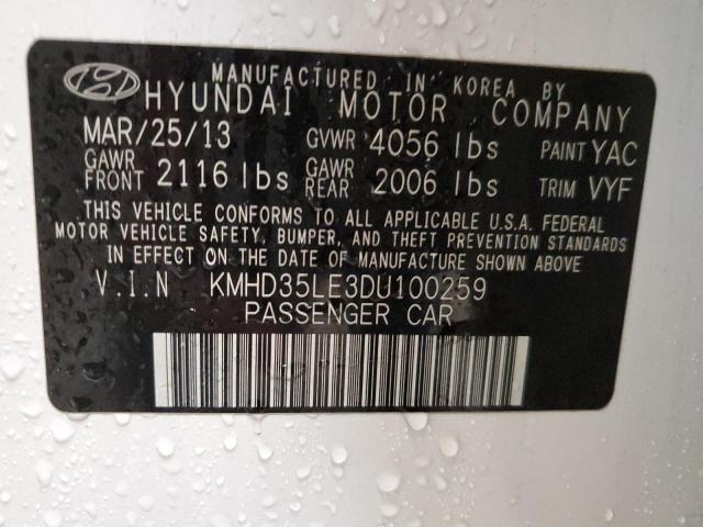 Photo 11 VIN: KMHD35LE3DU100259 - HYUNDAI ELANTRA GT 