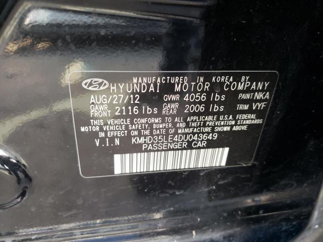 Photo 12 VIN: KMHD35LE4DU043649 - HYUNDAI ELANTRA GT 