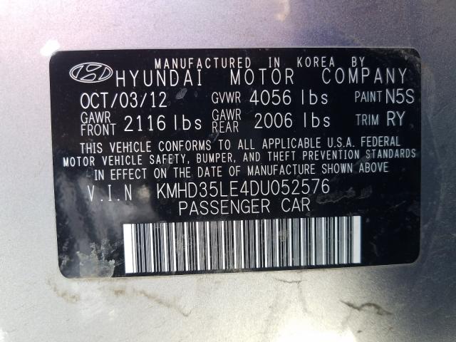 Photo 9 VIN: KMHD35LE4DU052576 - HYUNDAI ELANTRA GT 