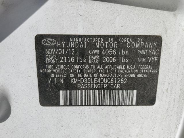 Photo 12 VIN: KMHD35LE4DU061262 - HYUNDAI ELANTRA 