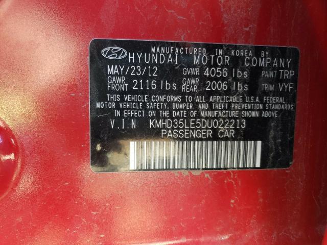 Photo 9 VIN: KMHD35LE5DU022213 - HYUNDAI ELANTRA GT 