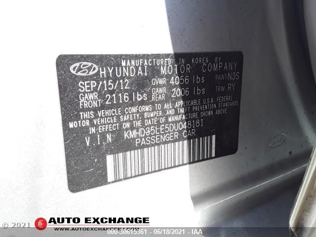 Photo 8 VIN: KMHD35LE5DU048181 - HYUNDAI ELANTRA GT 