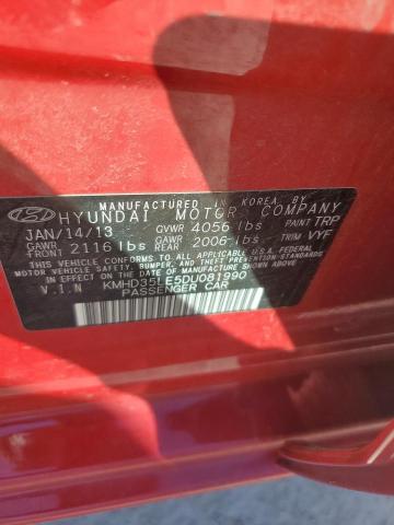 Photo 11 VIN: KMHD35LE5DU081990 - HYUNDAI ELANTRA 