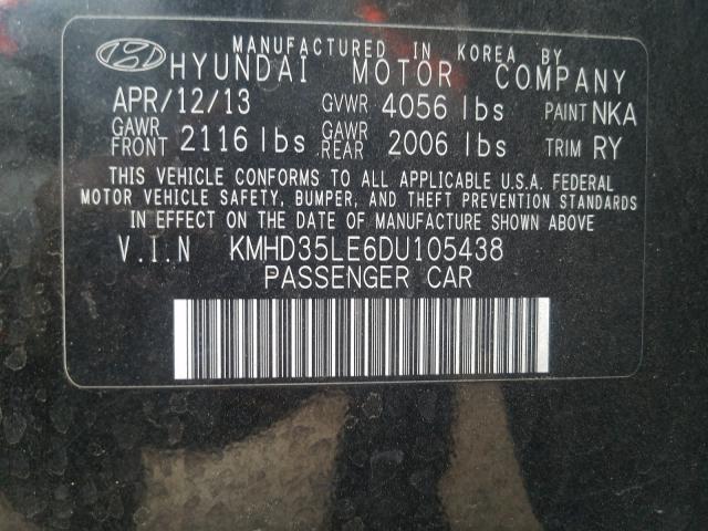 Photo 9 VIN: KMHD35LE6DU105438 - HYUNDAI ELANTRA GT 