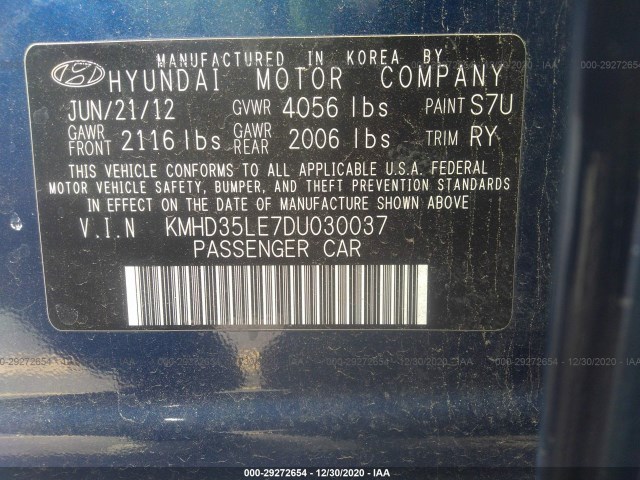 Photo 8 VIN: KMHD35LE7DU030037 - HYUNDAI ELANTRA GT 