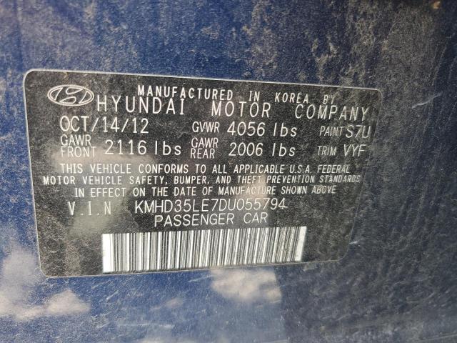 Photo 11 VIN: KMHD35LE7DU055794 - HYUNDAI ELANTRA 