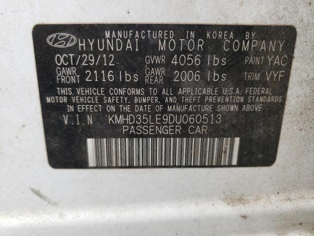 Photo 12 VIN: KMHD35LE9DU060513 - HYUNDAI ELANTRA 