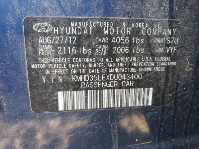 Photo 9 VIN: KMHD35LEXDU043400 - HYUNDAI ELANTRA GT 