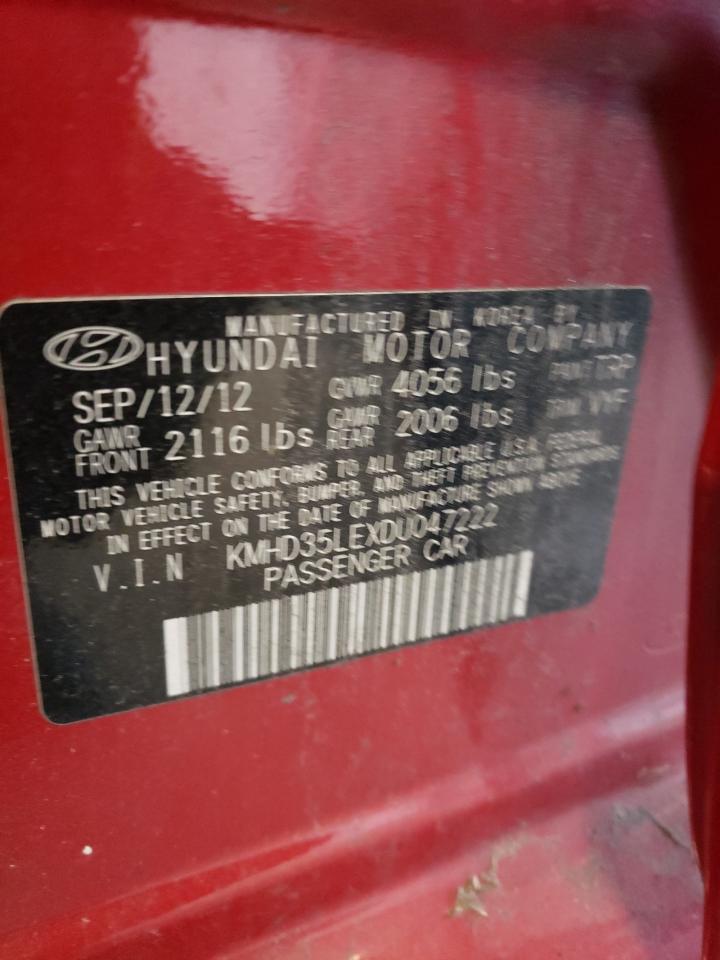 Photo 11 VIN: KMHD35LEXDU047222 - HYUNDAI ELANTRA 