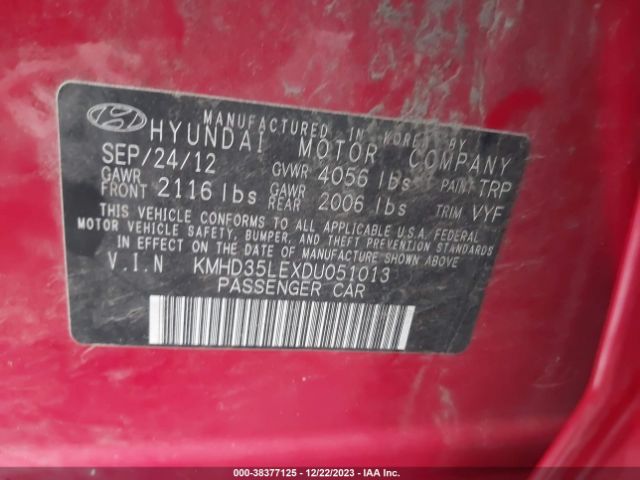 Photo 8 VIN: KMHD35LEXDU051013 - HYUNDAI ELANTRA GT 