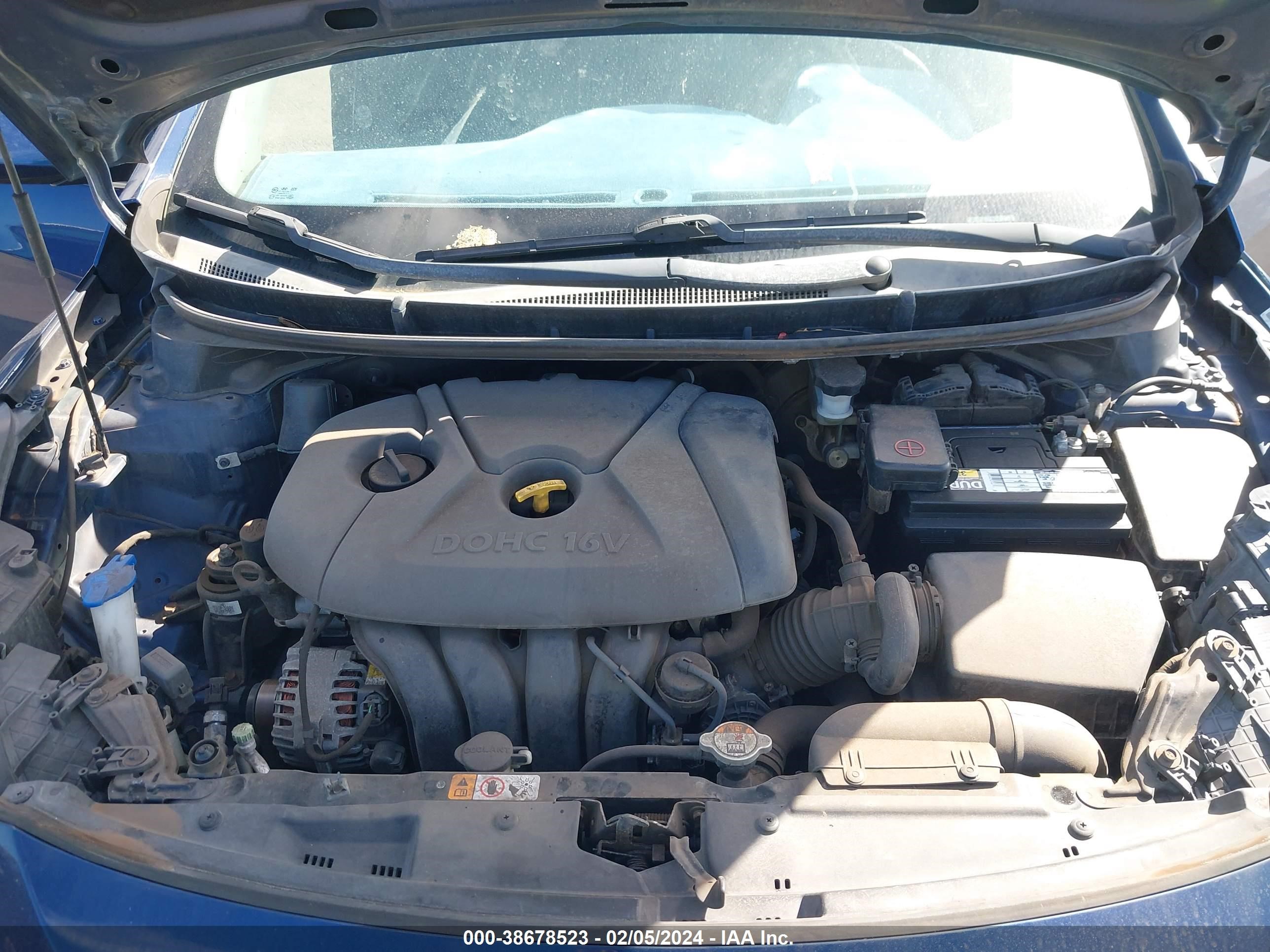 Photo 9 VIN: KMHD35LEXDU052050 - HYUNDAI ELANTRA 