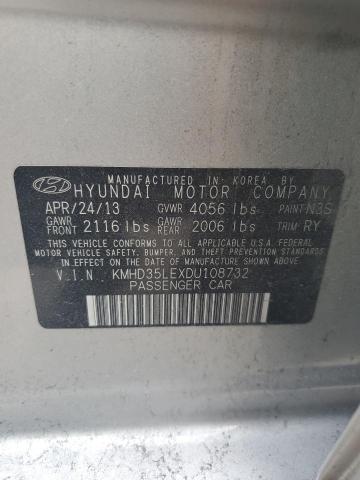 Photo 11 VIN: KMHD35LEXDU108732 - HYUNDAI ELANTRA 