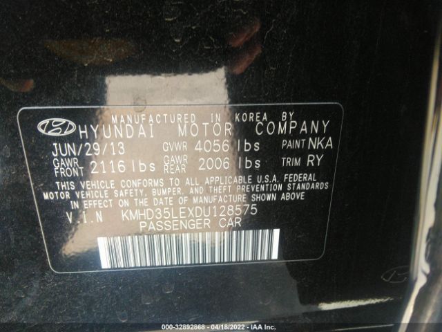 Photo 8 VIN: KMHD35LEXDU128575 - HYUNDAI ELANTRA GT 