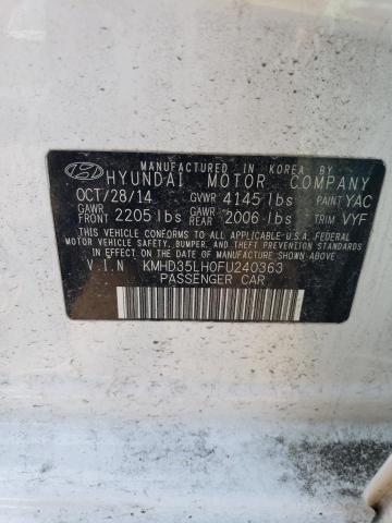 Photo 11 VIN: KMHD35LH0FU240363 - HYUNDAI ELANTRA 