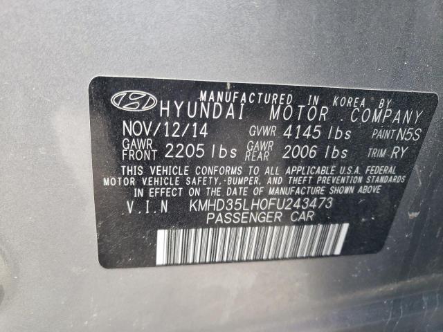 Photo 9 VIN: KMHD35LH0FU243473 - HYUNDAI ELANTRA GT 