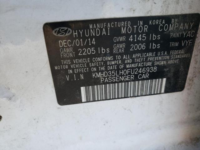 Photo 12 VIN: KMHD35LH0FU246938 - HYUNDAI ELANTRA 