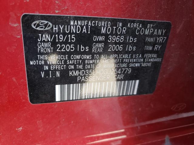 Photo 9 VIN: KMHD35LH0GU254779 - HYUNDAI ELANTRA GT 